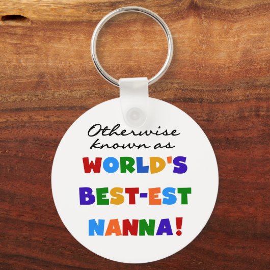 ベスト米国東部標準時刻Nannaのギフトとしてさもなければ知られていて キーホルダー (正面)