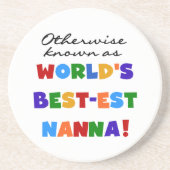 ベスト米国東部標準時刻Nannaのギフトとしてさもなければ知られていて コースター (正面)