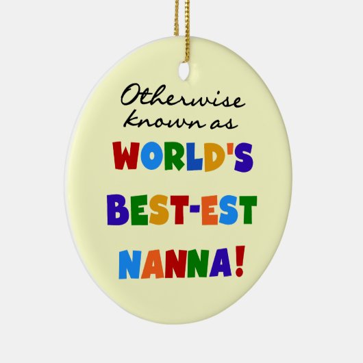 ベスト米国東部標準時刻Nannaのギフトとしてさもなければ知られていて セラミックオーナメント (右)