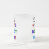 ベスト米国東部標準時刻Nannaのギフトとしてさもなければ知られていて フロストグラスマグカップ (中央)