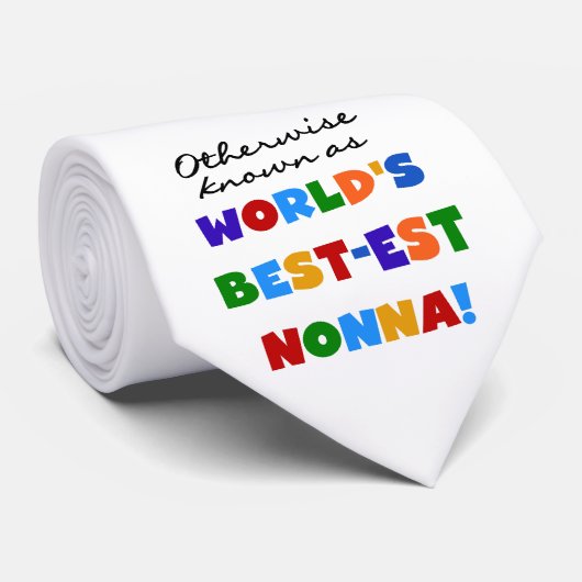 ベスト米国東部標準時刻NonnaのTシャツのギフトとしてさもなければ知られていて ネクタイ (ロール)