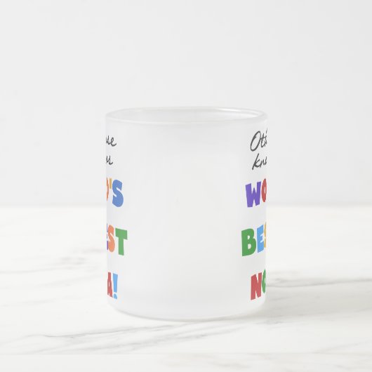 ベスト米国東部標準時刻NonnaのTシャツのギフトとしてさもなければ知られていて フロストグラスマグカップ (中央)