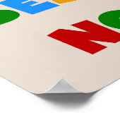 ベスト米国東部標準時刻NonnaのTシャツのギフトとしてさもなければ知られていて ポスター (角)