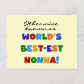 ベスト米国東部標準時刻NonnaのTシャツのギフトとしてさもなければ知られていて ポストカード (正面)