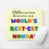 ベスト米国東部標準時刻NonnaのTシャツのギフトとしてさもなければ知られていて マウスパッド (マウス)