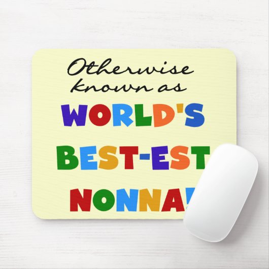 ベスト米国東部標準時刻NonnaのTシャツのギフトとしてさもなければ知られていて マウスパッド (マウス)