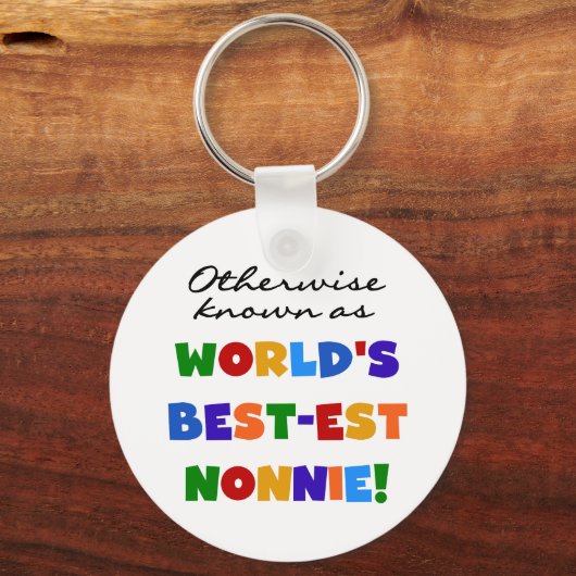 ベスト米国東部標準時刻Nonnieのギフトとしてさもなければ知られていて キーホルダー (正面)