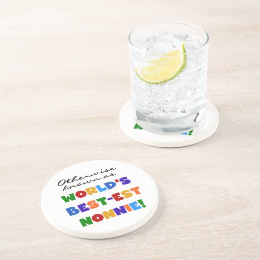 ベスト米国東部標準時刻Nonnieのギフトとしてさもなければ知られていて コースター (側面)