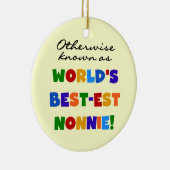 ベスト米国東部標準時刻Nonnieのギフトとしてさもなければ知られていて セラミックオーナメント (右)