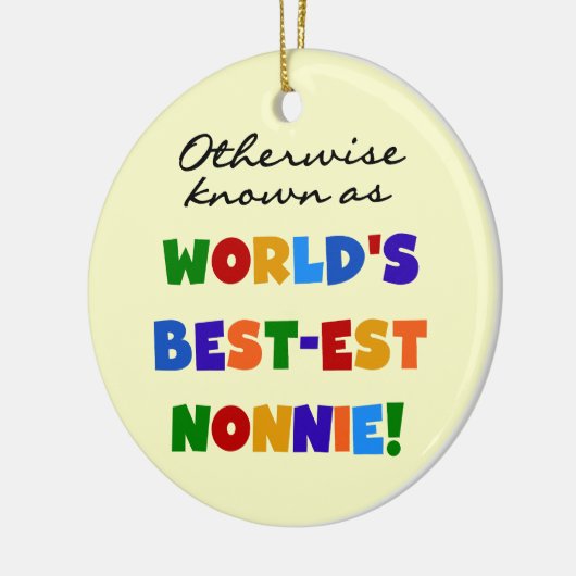 ベスト米国東部標準時刻Nonnieのギフトとしてさもなければ知られていて セラミックオーナメント (左)