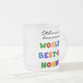 ベスト米国東部標準時刻Nonnieのギフトとしてさもなければ知られていて フロストグラスマグカップ (正面右)