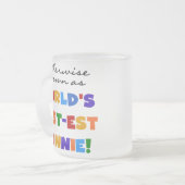 ベスト米国東部標準時刻Nonnieのギフトとしてさもなければ知られていて フロストグラスマグカップ (正面左)