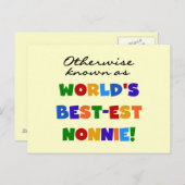 ベスト米国東部標準時刻Nonnieのギフトとしてさもなければ知られていて ポストカード (正面/裏面)