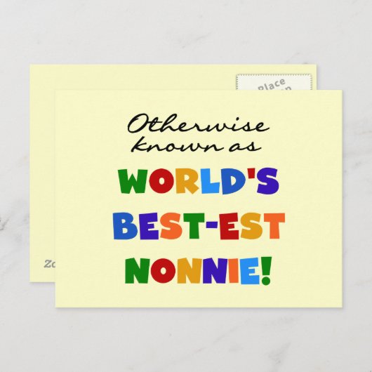 ベスト米国東部標準時刻Nonnieのギフトとしてさもなければ知られていて ポストカード (正面/裏面)
