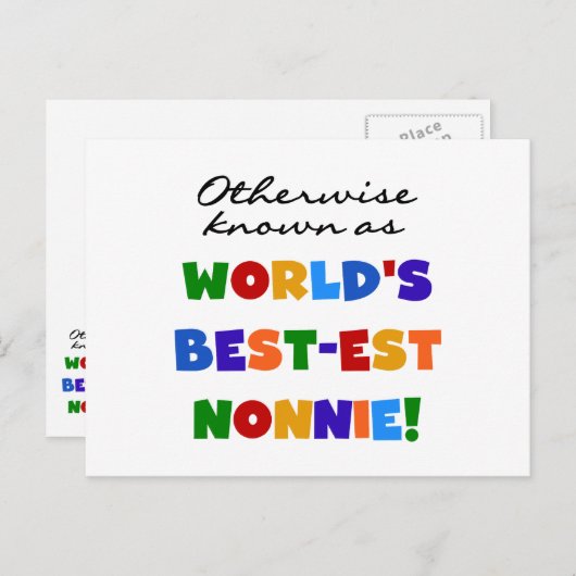 ベスト米国東部標準時刻Nonnieのギフトとしてさもなければ知られていて ポストカード (正面/裏面)