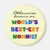 ベスト米国東部標準時刻Nonnieのギフトとしてさもなければ知られていて マグネット (正面)