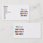 ベスト米国東部標準時刻Nonnieのギフトとしてさもなければ知られていて 名刺 (正面/裏面)