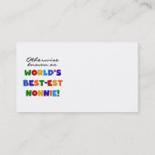 ベスト米国東部標準時刻Nonnieのギフトとしてさもなければ知られていて 名刺 (裏面)