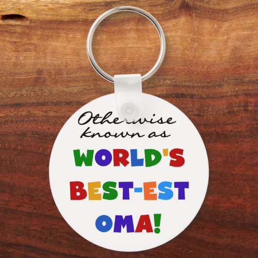 ベスト米国東部標準時刻OmaのTシャツおよびギフトとしてさもなければ知られていて キーホルダー (正面)