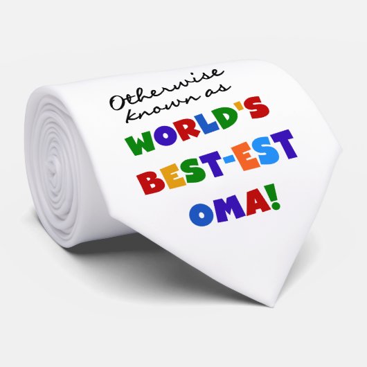 ベスト米国東部標準時刻OmaのTシャツおよびギフトとしてさもなければ知られていて ネクタイ (ロール)