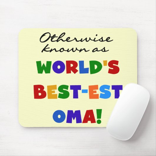 ベスト米国東部標準時刻OmaのTシャツおよびギフトとしてさもなければ知られていて マウスパッド (マウス)