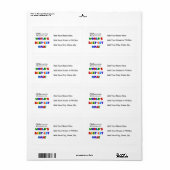 ベスト米国東部標準時刻OmaのTシャツおよびギフトとしてさもなければ知られていて ラベル (フルシート)