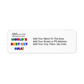 ベスト米国東部標準時刻OmaのTシャツおよびギフトとしてさもなければ知られていて ラベル (正面)