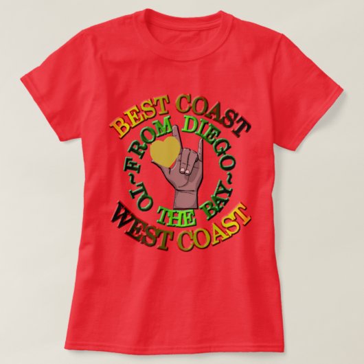 ベスト・ウェスト・ココ・ラブTシャツ Tシャツ (デザイン正面)