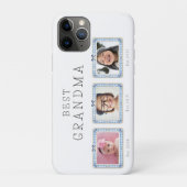 ベスト・グランマ創立カスタム日付3枚フォト・キュート・プレッピー Case-Mate iPhoneケース (裏)