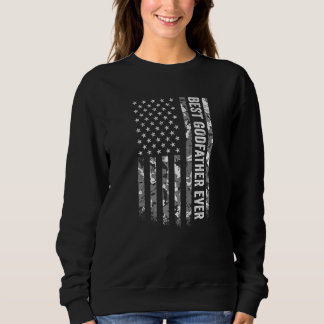 ベスト・ゴッドファーザー・アメリカ国旗カモフラージュベテランTシャツ メンズ スウェットシャツ