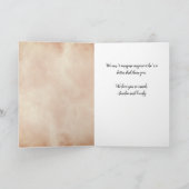 ベスト・ダッド・ウォーターカラー 父の日の写真カード カード (内部)