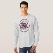 ベスト・ダッド・エバー 名前 赤 白 青 Tシャツ (正面フル)