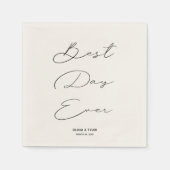 ベスト・デイ・エバー 結婚式 披露宴 おしゃれ ナプキン スタンダードカクテルナプキン (正面)