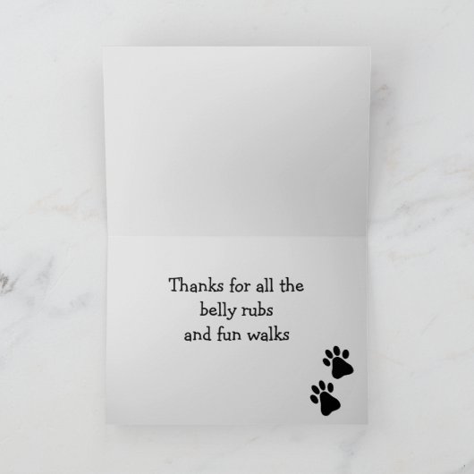 ベスト ドッグ ママ & パパ カード (内部)