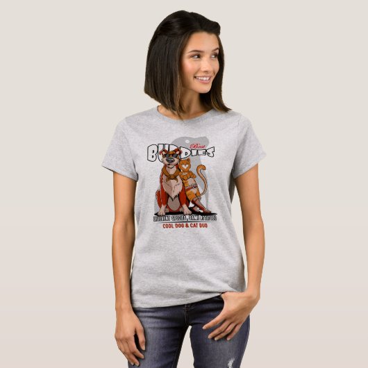 ベスト・バディ(ライトモード) | 女性向け Tシャツ (正面フル)