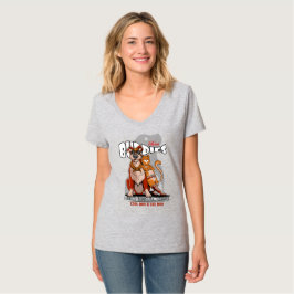 ベスト・バディ(ライトモード) | 女性用Vネック Tシャツ