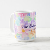ベスト・バブツィア母の日水彩花柄 コーヒーマグカップ (正面左)