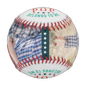 ベスト ポップ | パーソナライズ ファミリー フォトス ベースボール (正面)