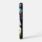 ベスト・モム・エバー フラワー iPhoneケース – ビンテージローズ iPhone 15 Proケース (左側面)