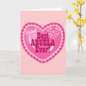 ベストABUELA カード (黄色い花)