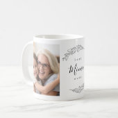 ベストMimiの花のリースの写真のコーヒー・マグ コーヒーマグカップ (正面左)