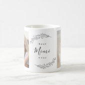 ベストMimiの花のリースの写真のコーヒー・マグ コーヒーマグカップ (中央)