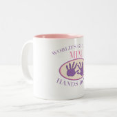 ベストMimi手のTシャツ ツートーンマグカップ (正面左)