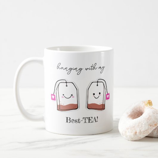 ベストTEAと一緒の誕生日プレゼント コーヒーマグカップ (ドーナツ)