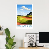 ベスパージブラックゴルフクラブ旅行の印刷壁画 ポスター (ホームオフィス)