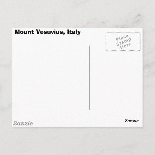 ベスビウス ポストカード (裏面)