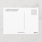 ベスボローホテルサスカトゥーンサスカチュワン ポストカード (裏面)