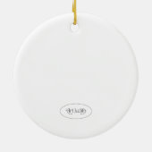 ベスポケハンド色彩の鮮やかプリントバードオーナメント セラミックオーナメント (裏面)