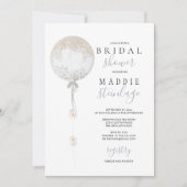 ベスポークフローラバルーンブライダルシャワー 招待状 (正面)