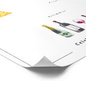 ベスポ図解入りの、写真付きのケ |の結婚メニューポスター ポスター (角)